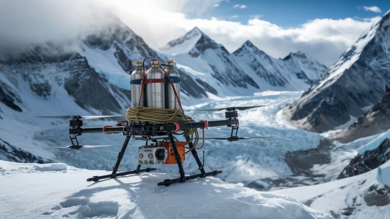 Everest drone, Drone qui permet de transporter du matériel sur le mont Everest avec l'Everest Népal