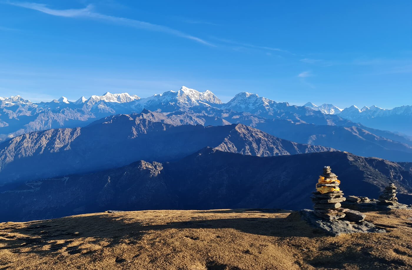 Pikey Peak Trek avec l'Everest Népal région Everest, aventure au Népal, montagne