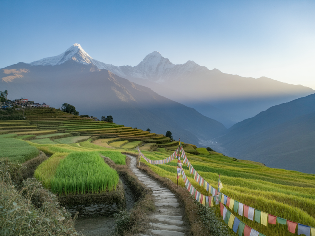 Partez en circuit pas cher au Népal et découvrez l’Himalaya, ses temples, villages et paysages majestueux. Vivez une aventure inoubliable sans dépasser votre budget.