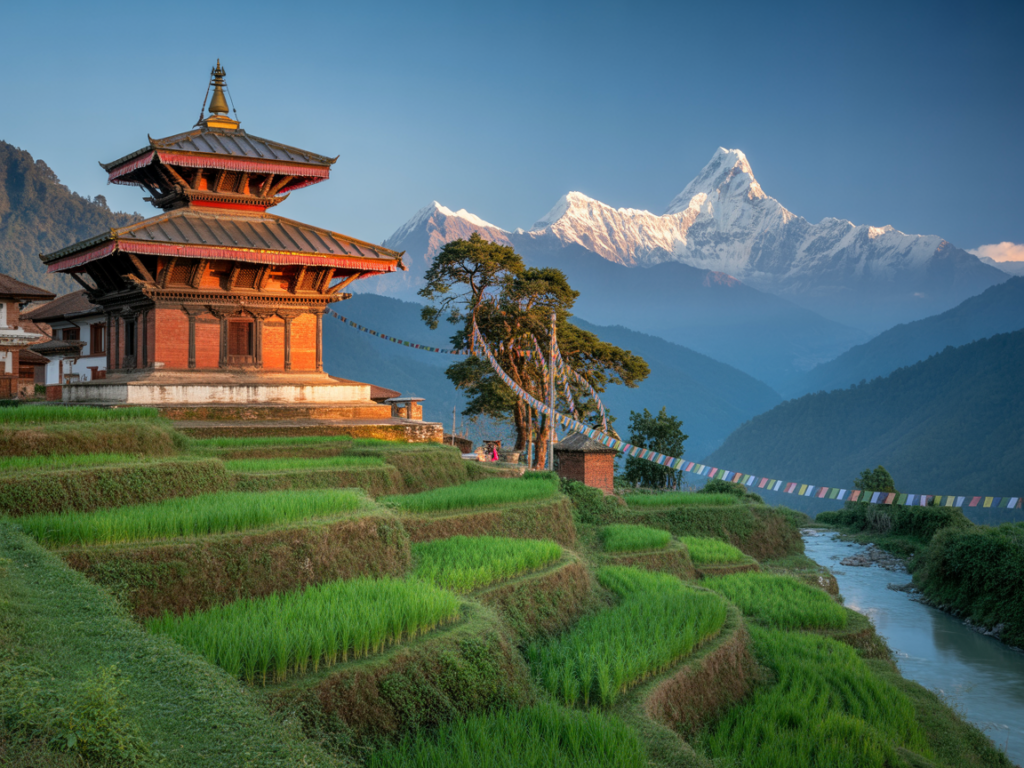 Partir au Népal : Un voyage au cœur de l'Himalaya et des traditions vivantes – Explorez des sommets majestueux, des villages authentiques et une culture millénaire pour une expérience unique entre aventure et rencontres inoubliables.