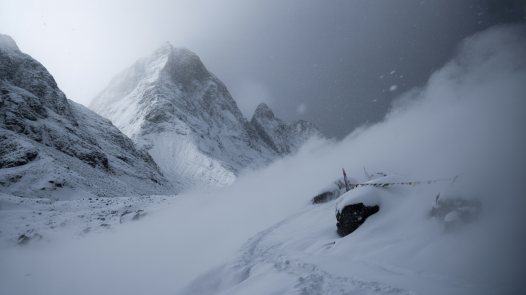 Népal secours après de fortes chutes de neiges, sauvetage 1500 personnes dans les Annapurnas, région de Manaslu et Mustang