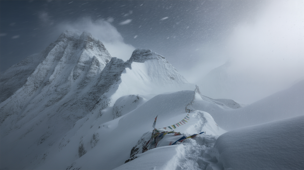 Népal Trekking aventure tempête de neige