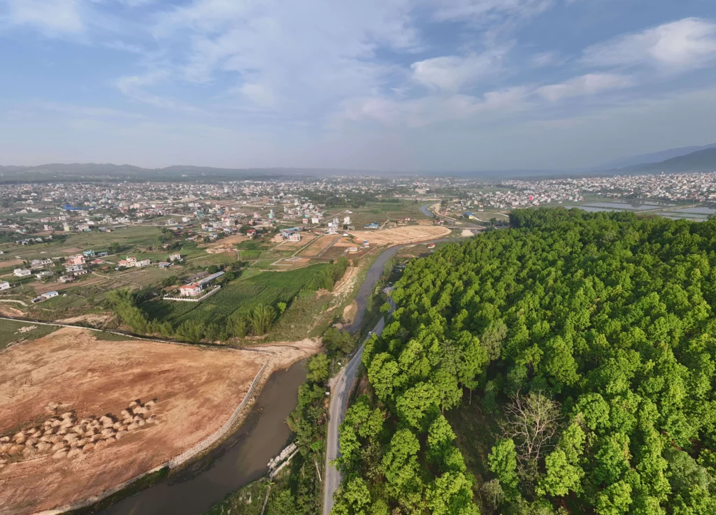 Népal Rivière, Trishuli River, Crues Népal