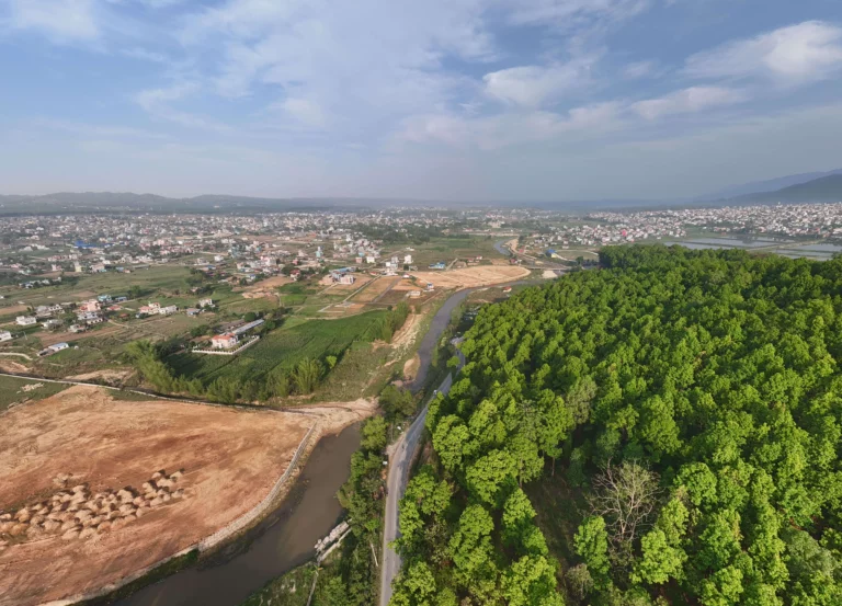 Népal Rivière, Trishuli River, Crues Népal